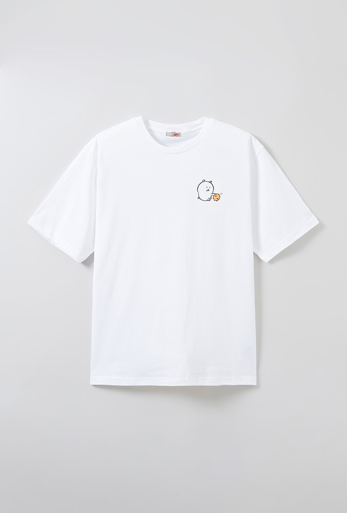 [담곰이] 시원하담곰 반팔 티셔츠(WHITE)_SPRLE37U02